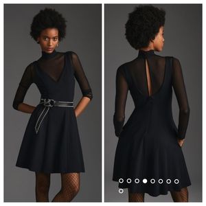 Maeve by Anthropologie Layered Sheer Mini Dress